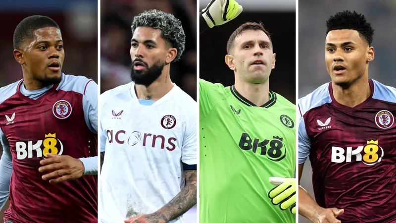 Cầu thủ Aston Villa và Leeds đấu tranh gay gắt trên sân cỏ